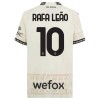 Officiële Voetbalshirt + Korte Broek AC Milan Rafael Leao 10 Vierde 2023-24 Witte - Kids